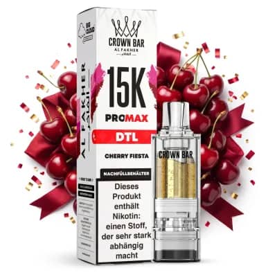ALFAKHER CROWN BAR 15K PRO MAX - CHERRY FIESTA – POD