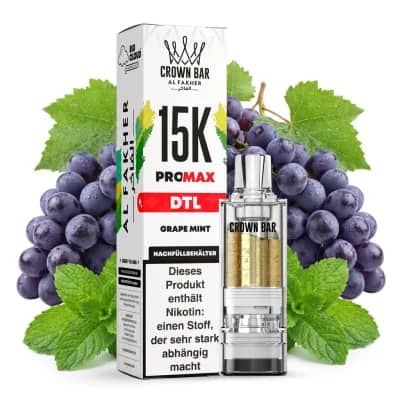 ALFAKHER CROWN BAR 15K PRO MAX - GRAPE MINT – POD