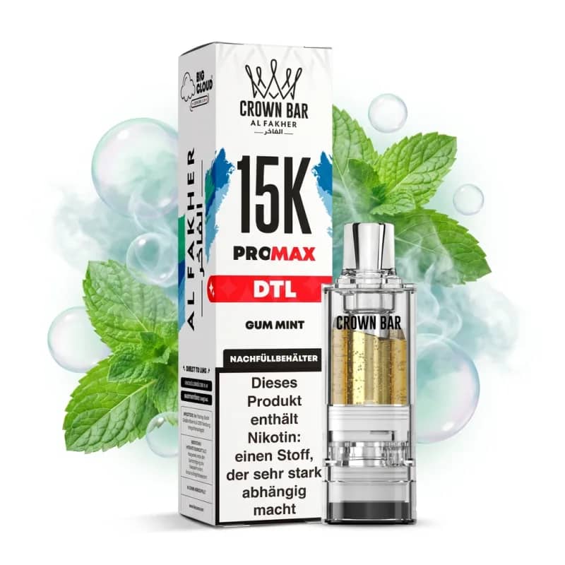 ALFAKHER CROWN BAR 15K PRO MAX - GUM MINT - POD