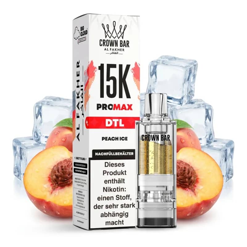 ALFAKHER CROWN BAR 15K PRO MAX - PEACH ICE – POD