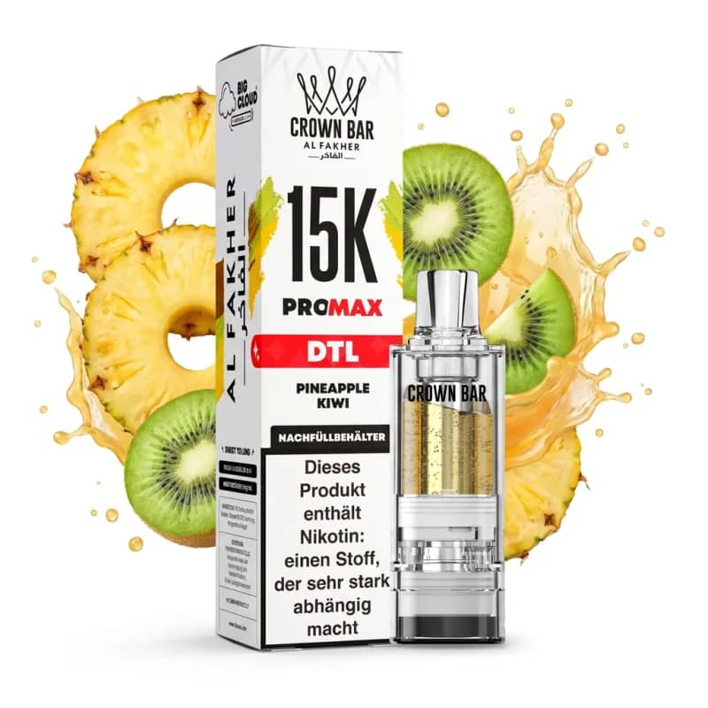 ALFAKHER CROWN BAR 15K PRO MAX - PINEAPPLE KIWI – POD