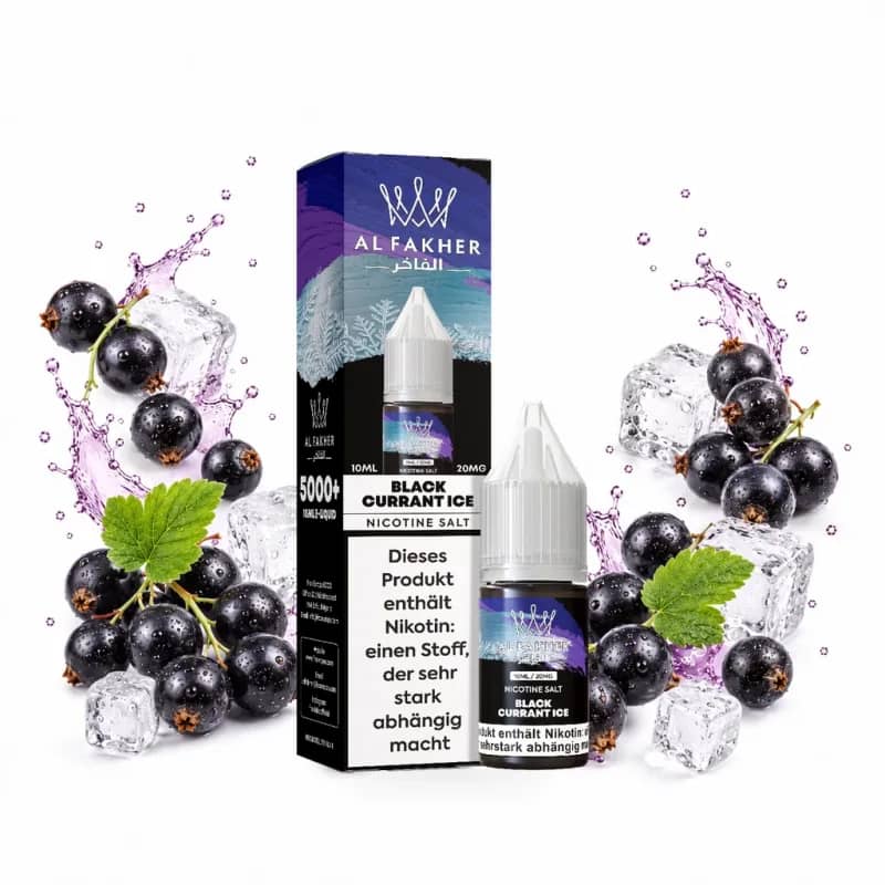 Alfakher Nikotinsalz Liquid 20mg 10ml – Blackcurrant Ice
