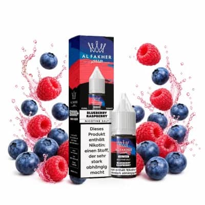 Alfakher Nikotinsalz Liquid 20mg 10ml – Blueberry Raspberry