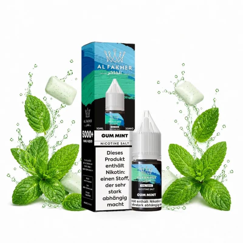 Alfakher Nikotinsalz Liquid 20mg 10ml – Gum Mint