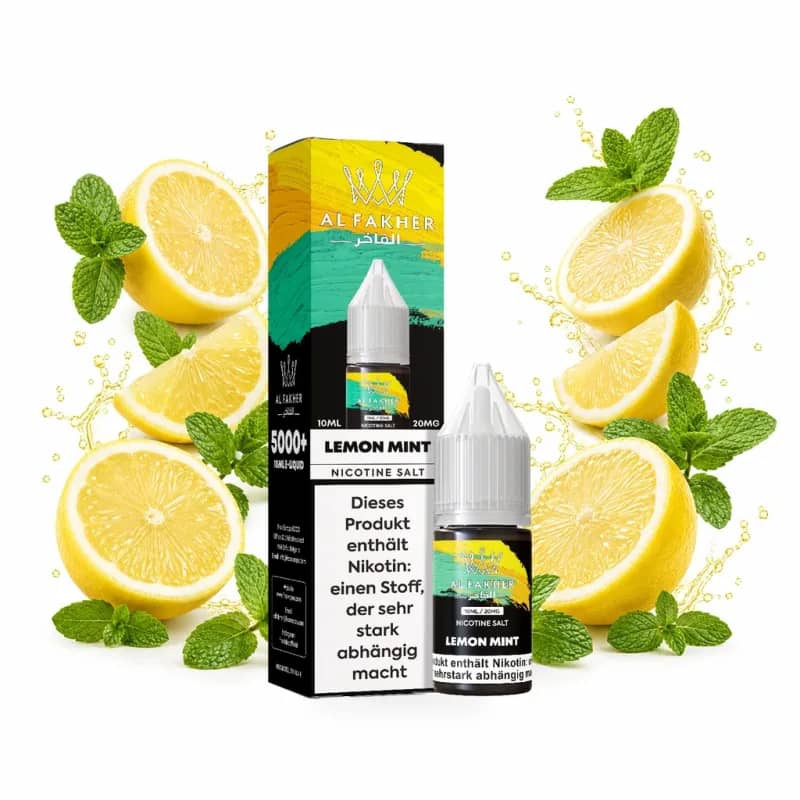 Alfakher Nikotinsalz Liquid 20mg 10ml – Lemon Mint