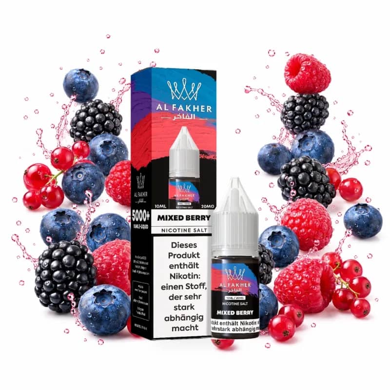 Alfakher Nikotinsalz Liquid 20mg 10ml – Mixed Berry