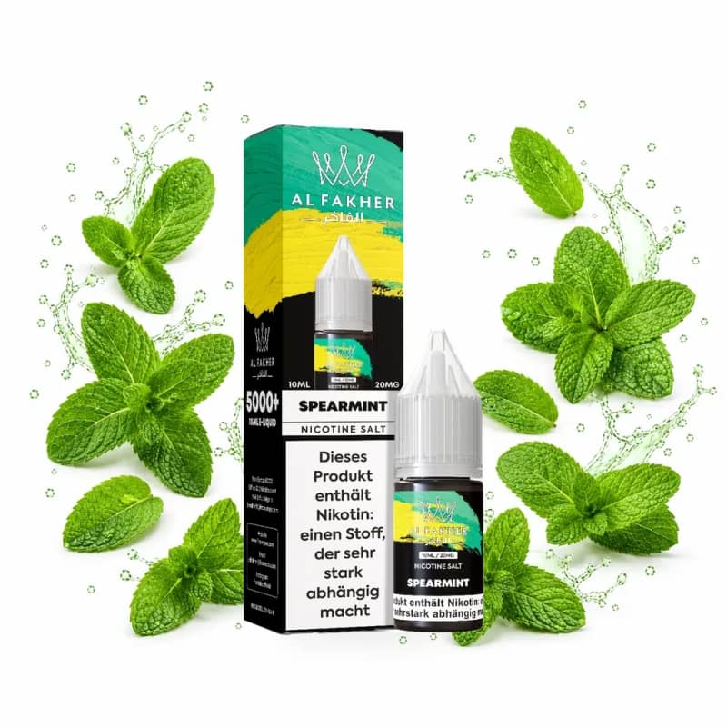 Alfakher Nikotinsalz Liquid 20mg 10ml – Spearmint