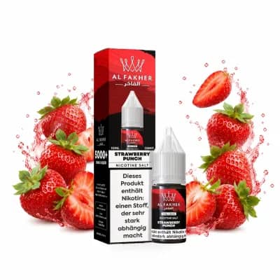 Alfakher Nikotinsalz Liquid 20mg 10ml – Strawberry Punch