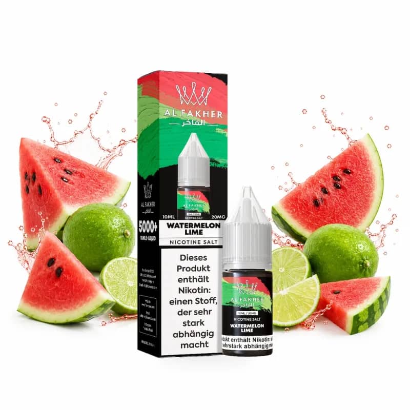 Alfakher Nikotinsalz Liquid 20mg 10ml – Watermelon Lime