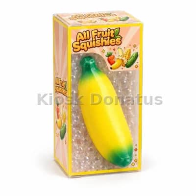 All Fruit Crispy Squishy Banane Gelb/Grün, 1 Stück