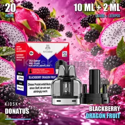 Arcbear 15K Pro Liquid Pod - Blackberry Dragon Fruit