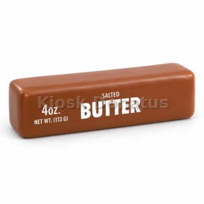 Butter Squishy Braun mit Aufdruck, 1 Stück