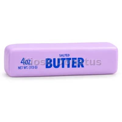 Butter Squishy Lavendel mit Aufdruck, 1 Stück