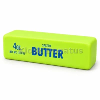 Butter Squishy Limettengrün mit Aufdruck, 1 Stück