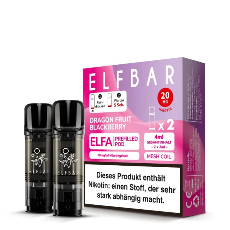 Elfbar Elfa 2x 600 Dragon Fruit Blackberry