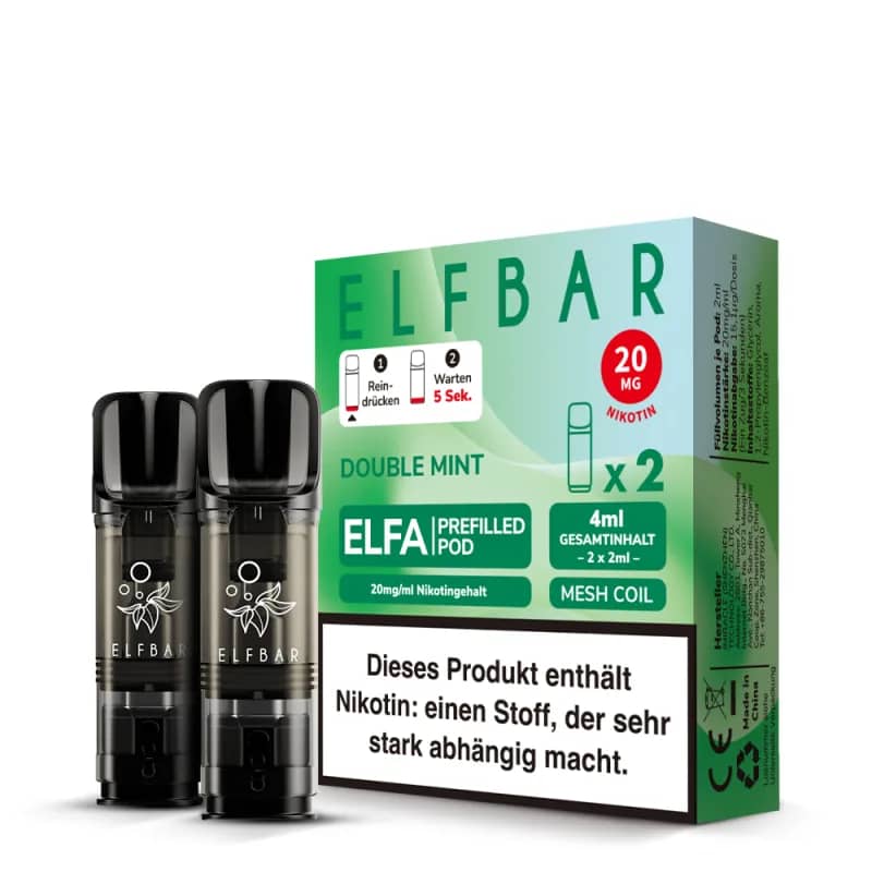 Elfbar Elfa 2x 600 Züge Double Mint