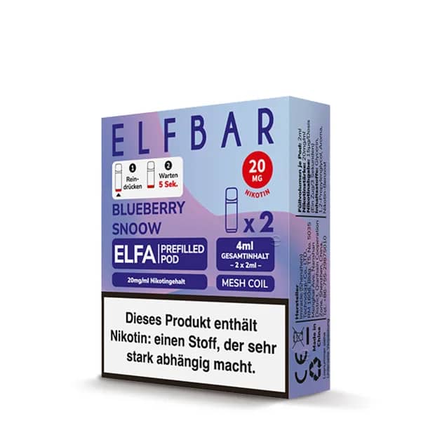 Elfbar Elfa 2x 600 Züge Blueberry Snow