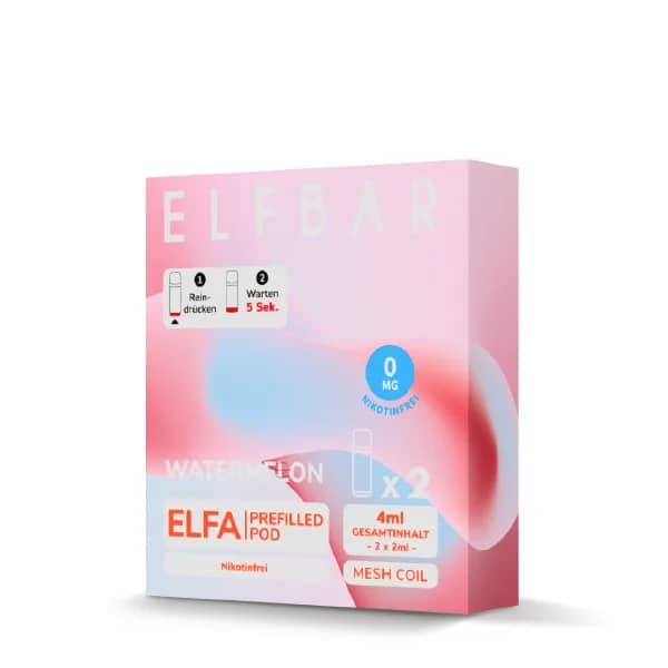 Elfbar Elfa 2x 600 Züge Watermelon 0mg