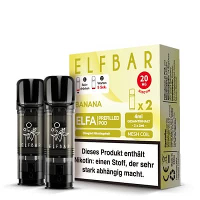 Elf Bar Elfa Banane Pods 2x 600 Züge