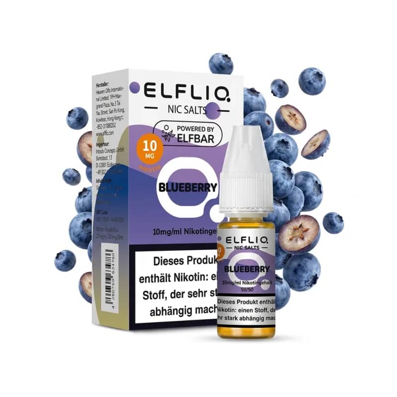 Elfbar ElfLiq Blueberry 10mg Liquid – 10 ml