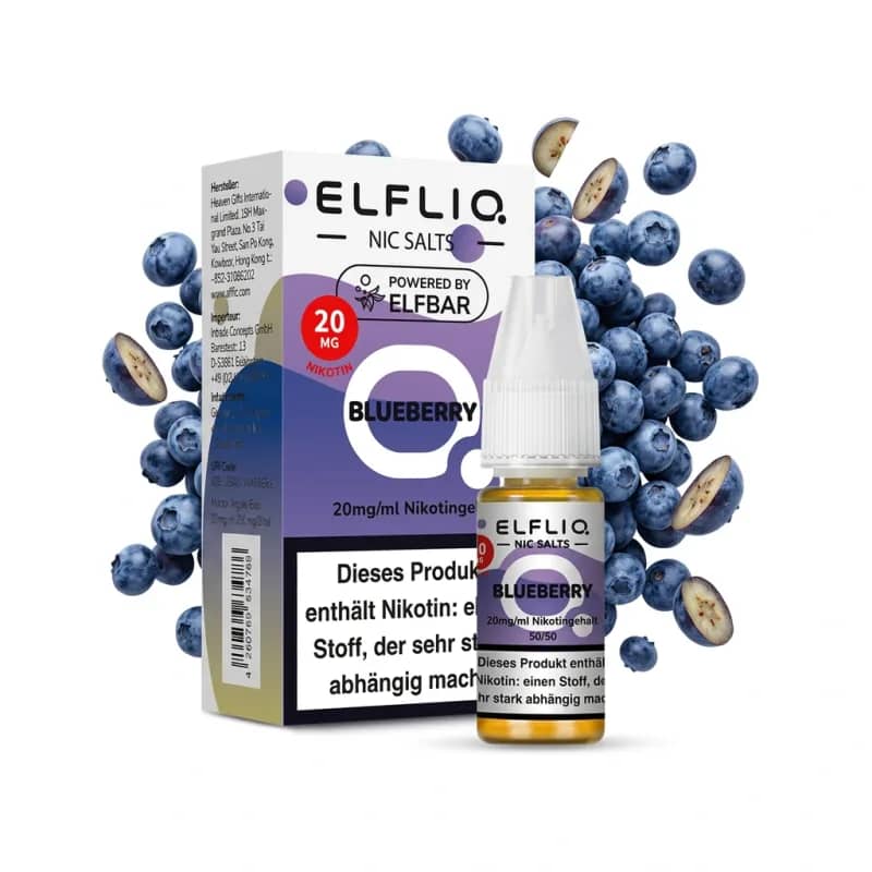 Elfbar ElfLiq Blueberry 20mg Liquid – 10 ml