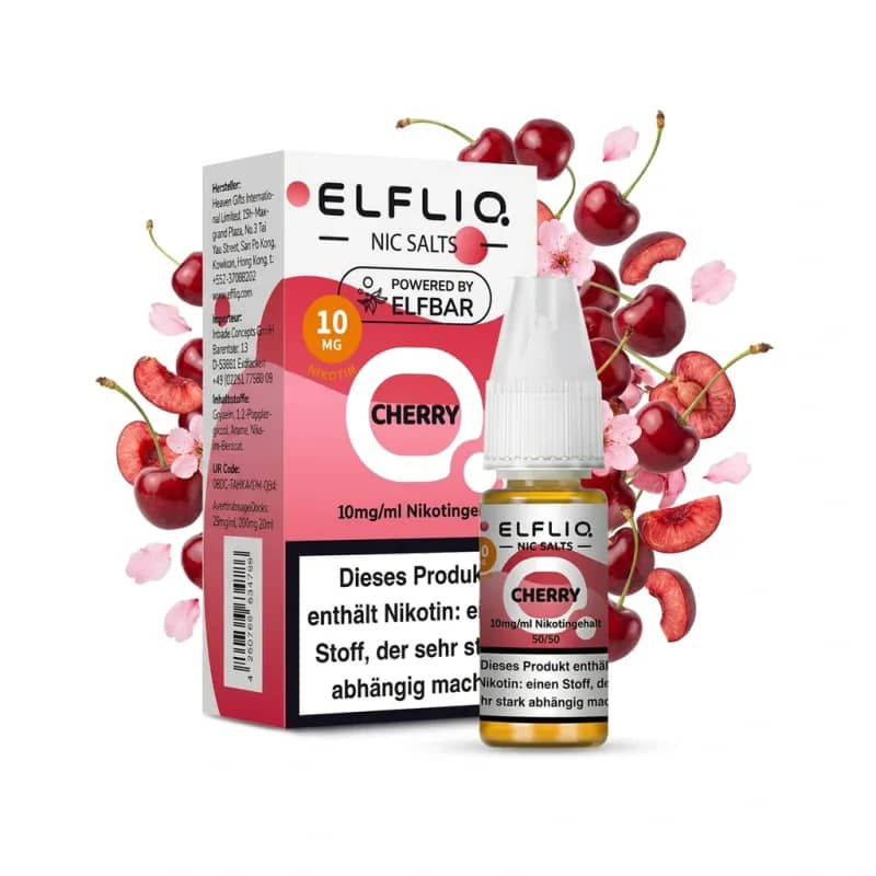 Elfbar ElfLiq Cherry 10mg Liquid – 10 ml
