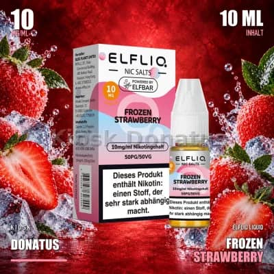 Elfbar ElfLiq Frozen Strawberry 10mg Liquid - 10 ml