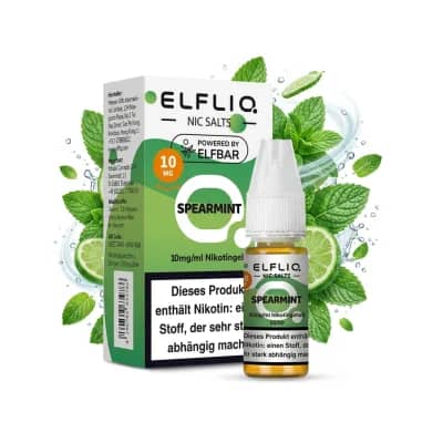 Elf Bar ElfLiq Spearmint 10mg Liquid – 10 ml