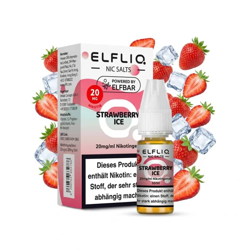 Elfbar ElfLiq Strawberry Ice 20mg Liquid – 10 ml