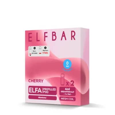 Elfbar Elfa 2x 600 Züge Cherry 0mg