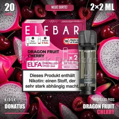 Elfbar Elfa Dragon Fruit Cherry Pods 20mg, 2er Pack