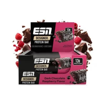 ESN Designer Bar 12 x 45 g Dark Chocolate Raspberry