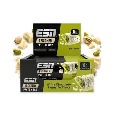 ESN Designer Bar 12 x 45 g White Chocolate Pistachio