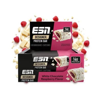 ESN Designer Bar 12 x 45 g White Chocolate Raspberry