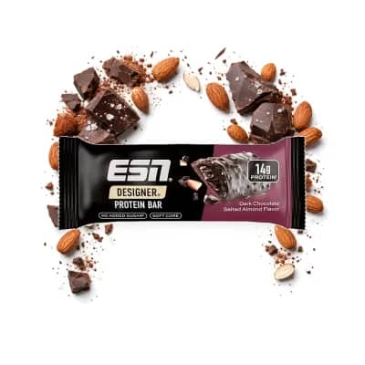 ESN Designer Bar 45 g Dark Chocolate Salted Almond