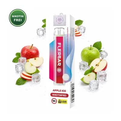 Flerbar M Nikotinfrei – Apple Ice – 0 mg Nikotin