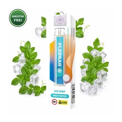 Flerbar M Nikotinfrei – Ice Mint – 0 mg Nikotin