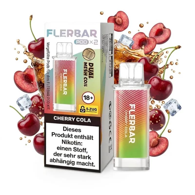 Flerbar Pod 2x 600 Züge Cherry Cola