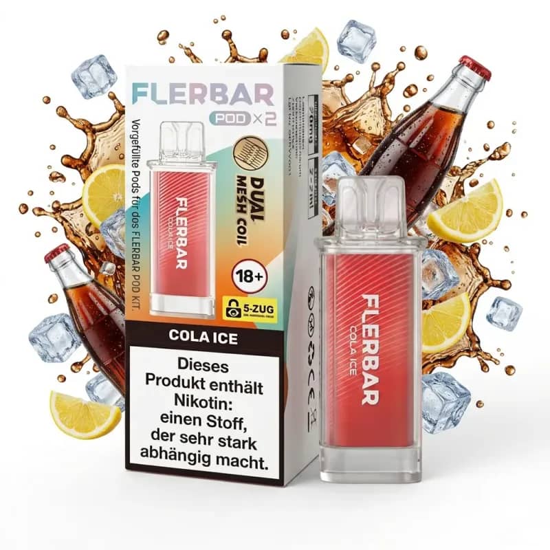 Flerbar Pod 2x 600 Züge Cola Ice