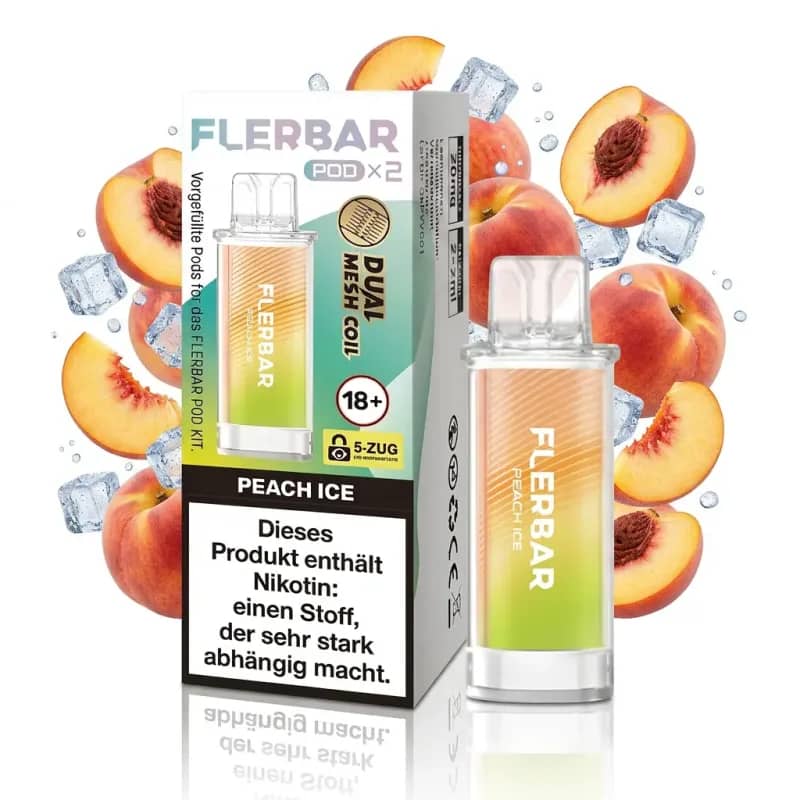 Flerbar Pod 2x 600 Züge Peach Ice