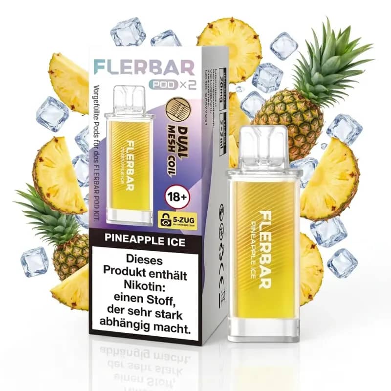 Flerbar Pod 2x 600 Züge Pineapple Ice