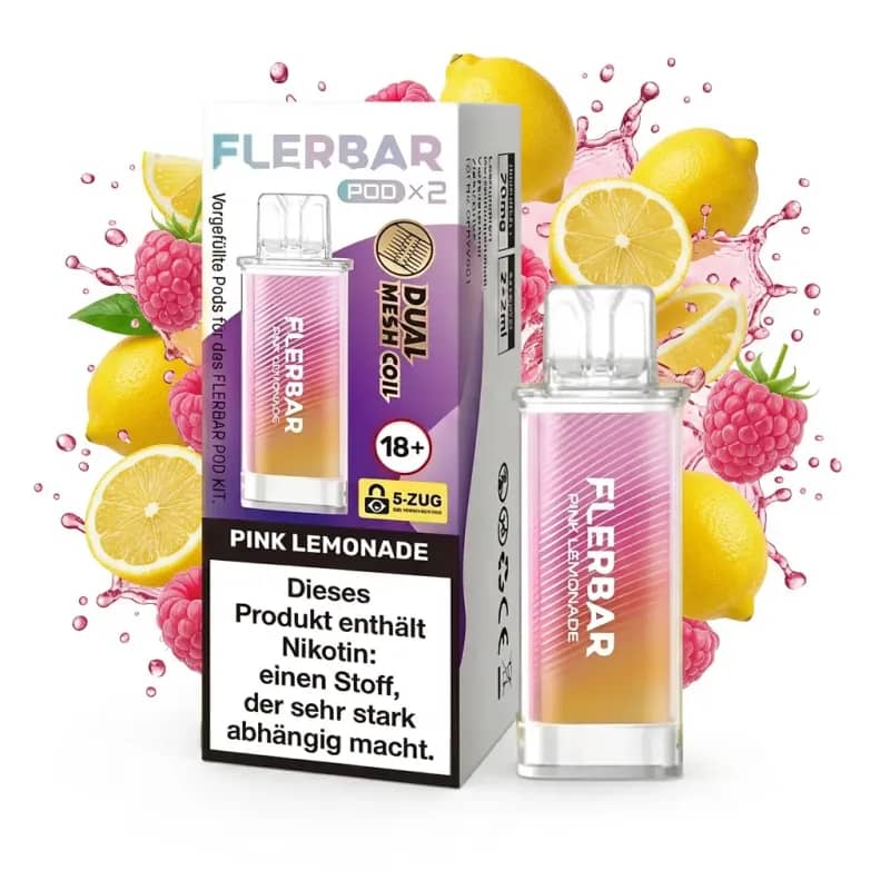 Flerbar Pod 2x 600 Züge Pink Lemonade