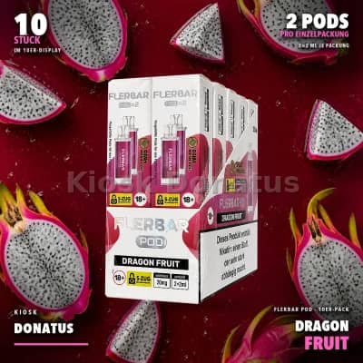 10er Pack - Flerbar Pods – Dragon Fruit