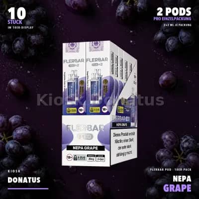 10er Pack - Flerbar Pods – Nepa Grape