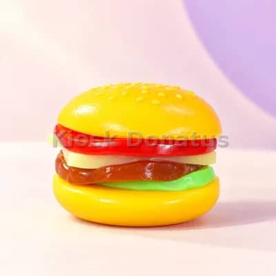 Food Squishy Burger Bunt mit abziehbaren Schichten