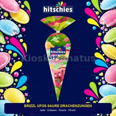 Hitschies brizzl UFOs Saure Drachenzungen 75 g