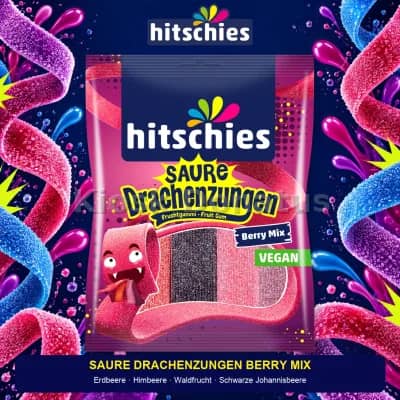 Hitschies Saure Drachenzungen Berry Mix 125 g