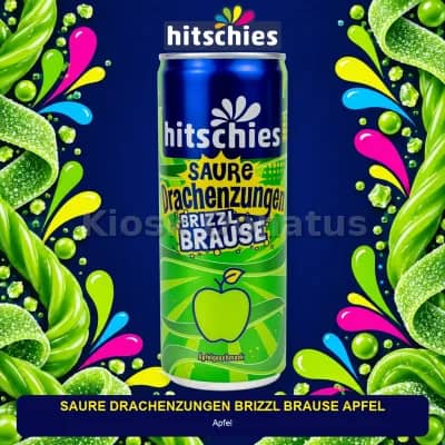 Hitschies Saure Drachenzungen brizzl Brause Apfel 250 ml