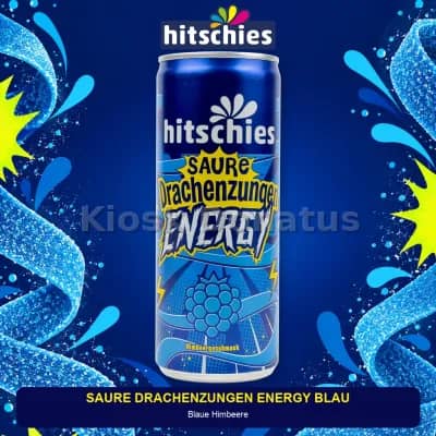 Hitschies Saure Drachenzungen Energy Blau 250 ml
