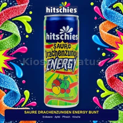 Hitschies Saure Drachenzungen Energy Bunt 250 ml